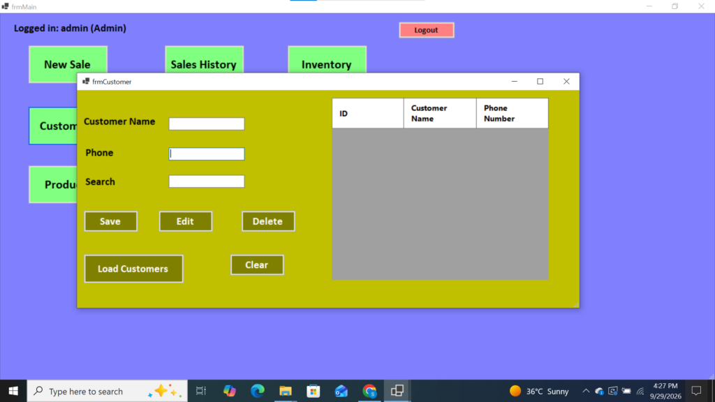 I will develop a VB.NET desktop application with SQL Server database - portfolio - 2