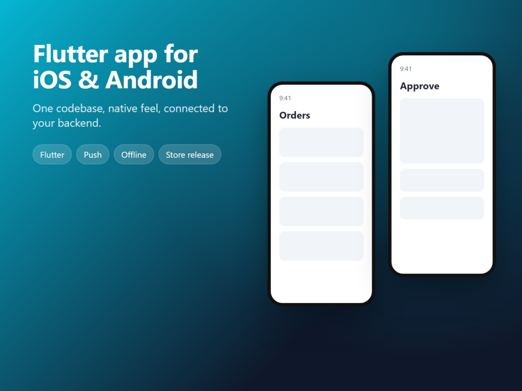 Je créerai une application mobile Flutter pour iPhone et Android