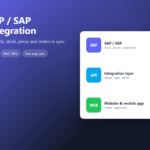 سأربط متجرك الإلكتروني أو تطبيقك بنظام SAP أو نظام تخطيط موارد المؤسسات لديك