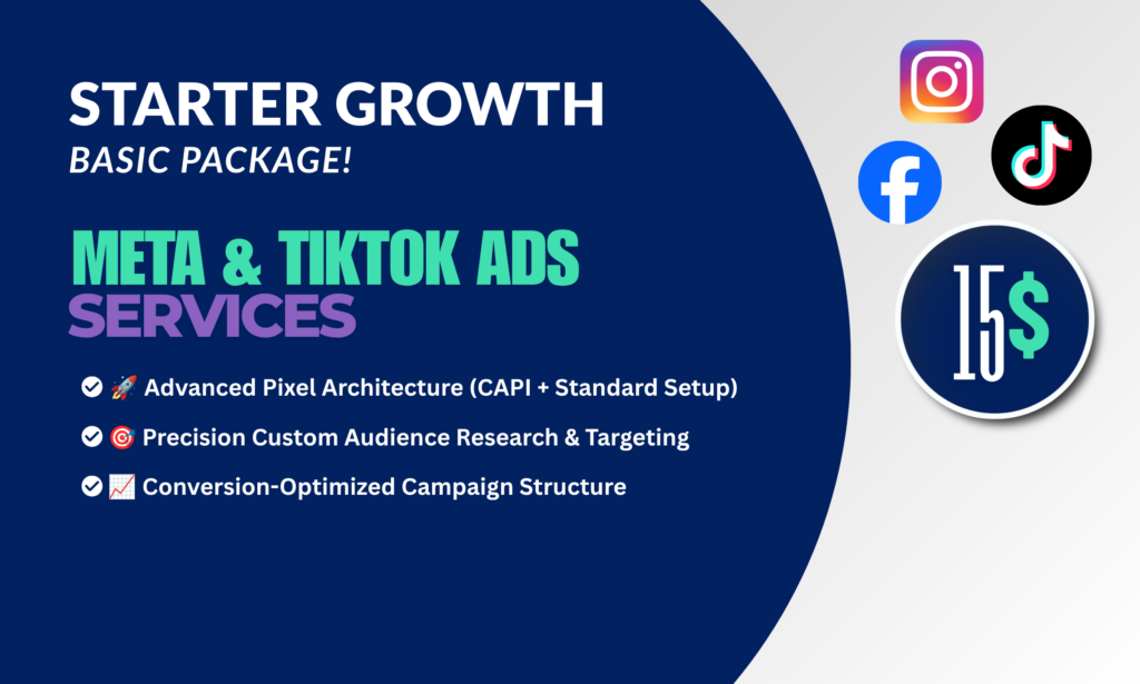 النمو المبتدئ: إعداد إعلانات Meta وTikTok - معرض الأعمال - 1