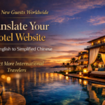 Vous bénéficierez de la traduction de votre site hôtelier de l’anglais vers le chinois simplifié