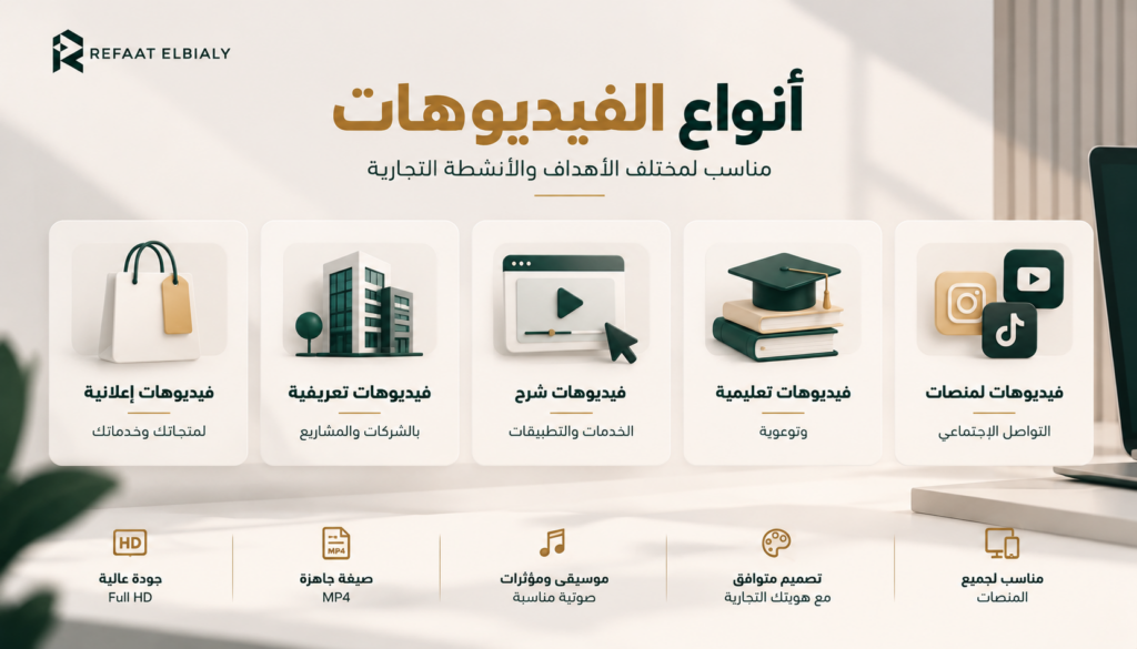 تصميم وإنتاج فيديو موشن جرافيك احترافي للتسويق والإعلانات - معرض الأعمال - 1