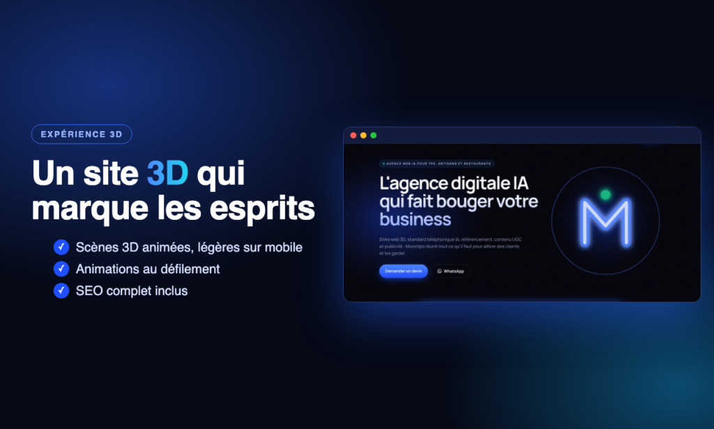 High-End Animated 3D Website Creation