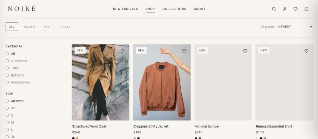 Shopify Store Design - portfolio - 1