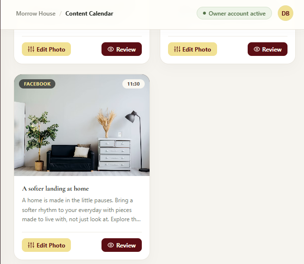 I will create you posts for your social media using OUR AI CRM GOODFOLK - portfolio - 2