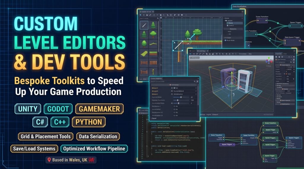 I will engineer custom level editors and game development tools