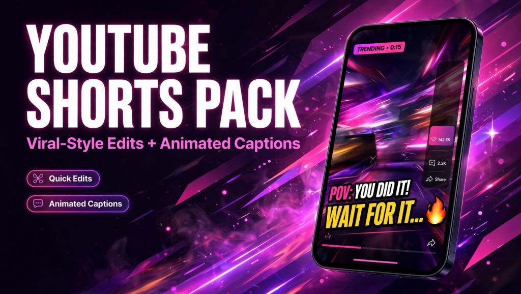 YouTube Shorts au style viral avec sous-titres animés