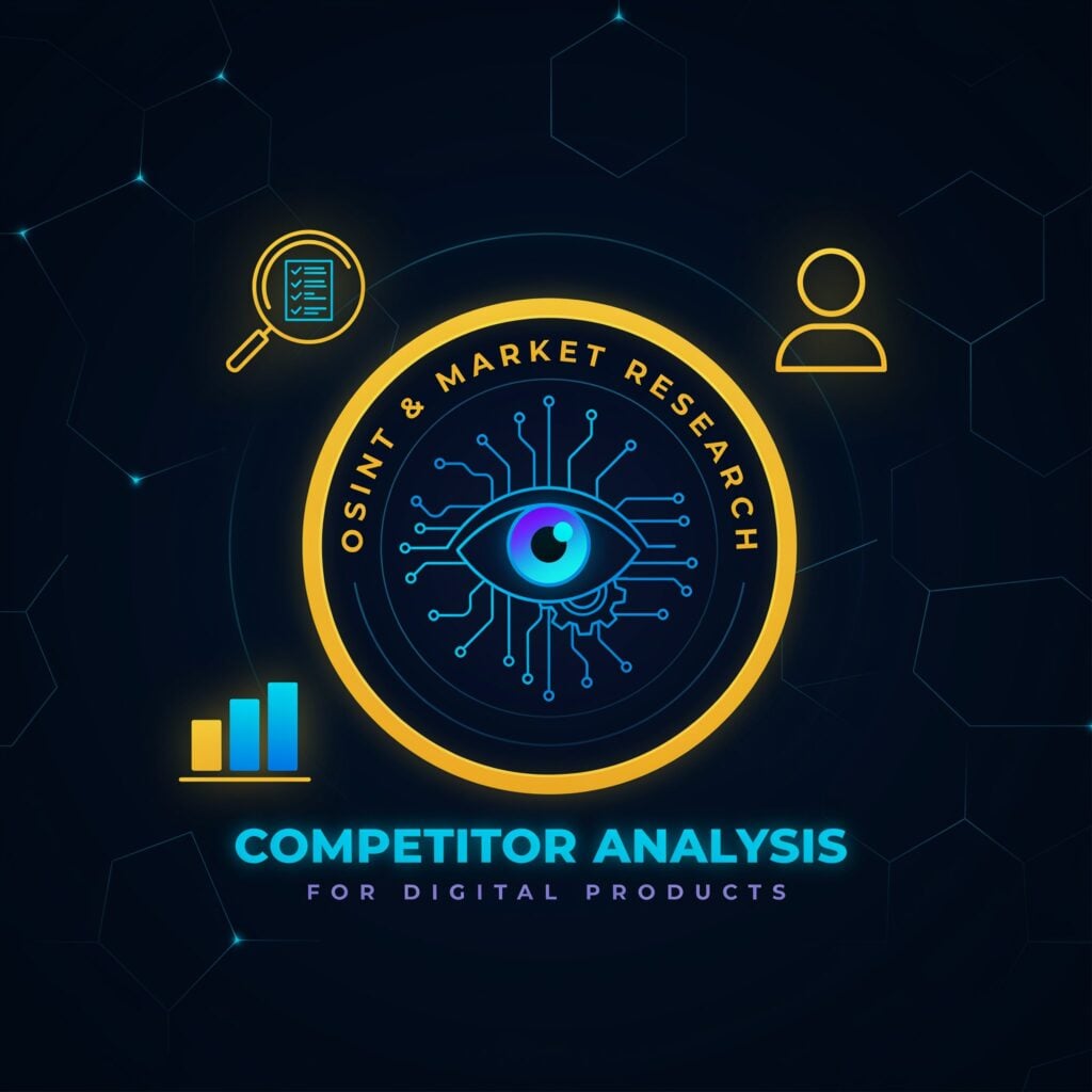 Veille concurrentielle, recherche OSINT et analyse technique du marché