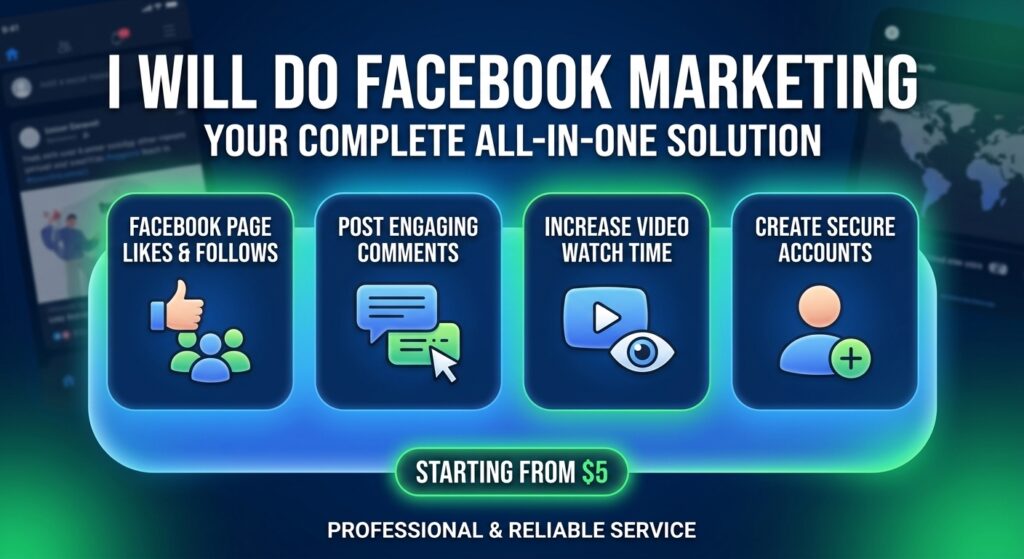 Je ferai du marketing sur Facebook et optimiserai votre page de manière professionnelle