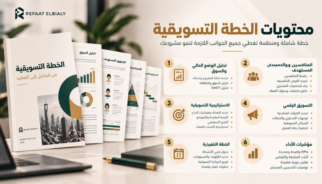 إعداد خطة تسويقية متكاملة لنشاطك التجاري تشمل التحليل والاستراتيجية والخطة التنفيذية - معرض الأعمال - 1