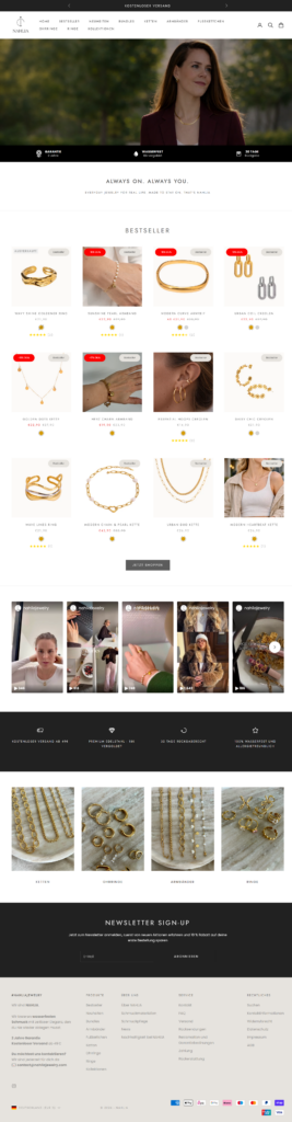Je conçois ou redessine votre boutique Shopify, notamment les boutiques de bijoux - portfolio - 1