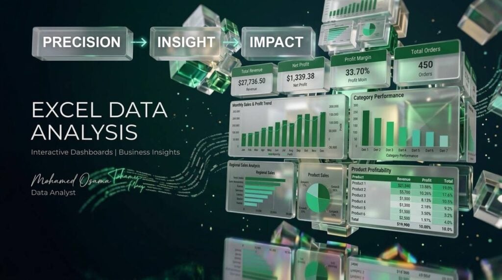 Designing an interactive Excel dashboard for sales and data analysis