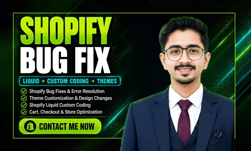 Je rénove le design de votre boutique Shopify, corrige ses bugs ou réalise du code personnalisé