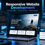 I will create a modern, responsive business website or landing page