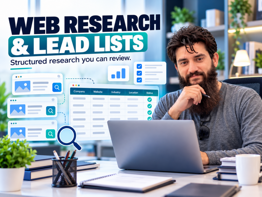 WEB RESEARCH AND LEAD LIST BUILDING