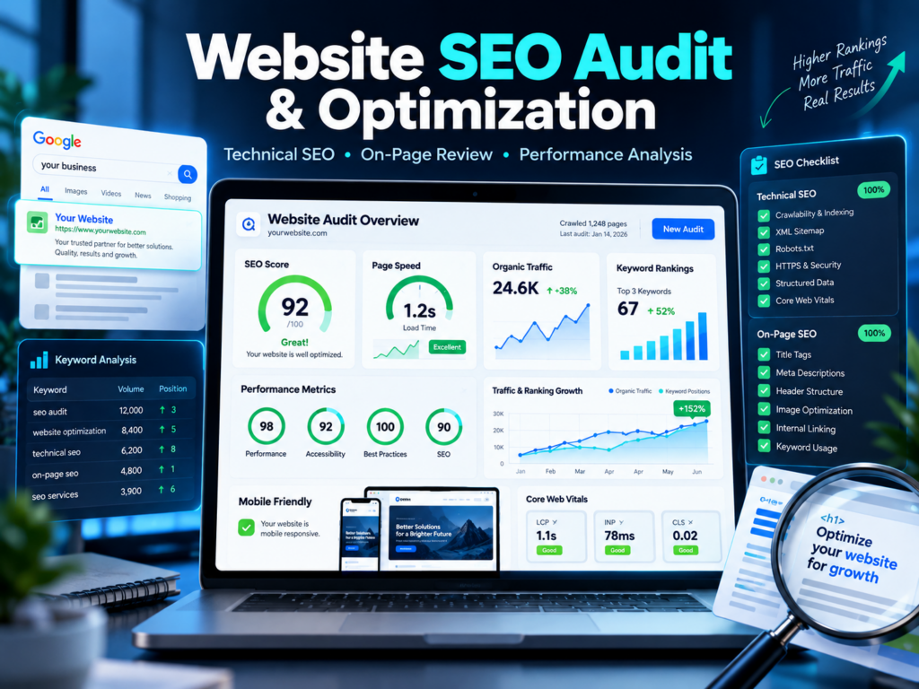 I will audit your website SEO and identify technical and on-page issues